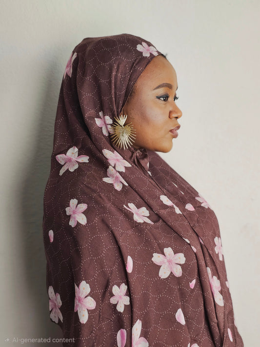 Blossom Mocha Hijab