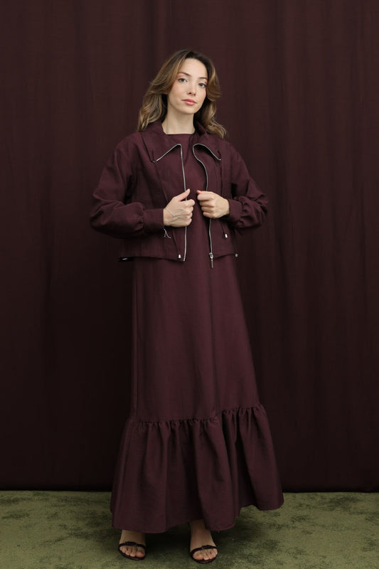 Ruffle Maxi Dress Set