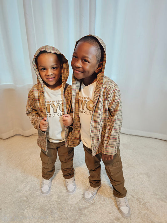 Osman Bey plaid shirt hoodie