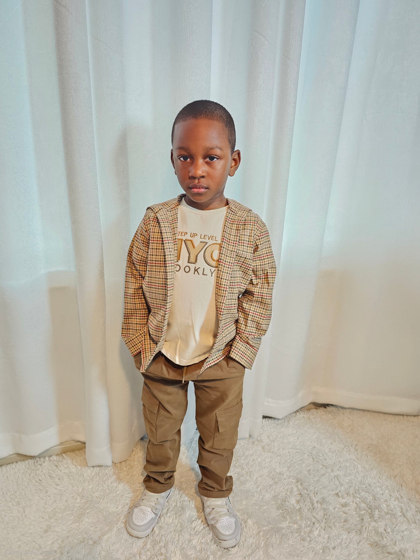 Osman Bey plaid shirt hoodie