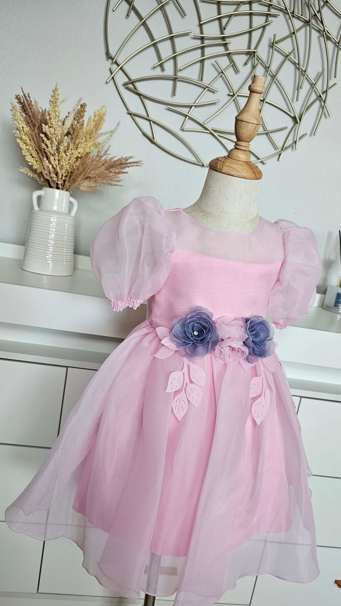 Pink Floral Princess Dress