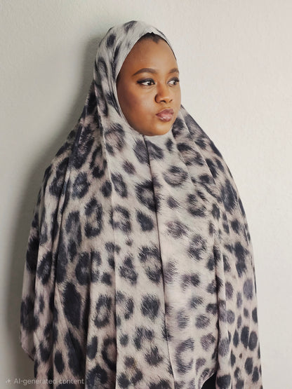Sahara Luxe Leopard Print Hijab