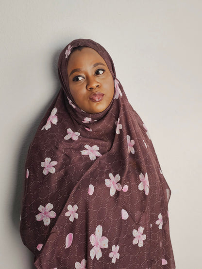 Blossom Mocha Hijab