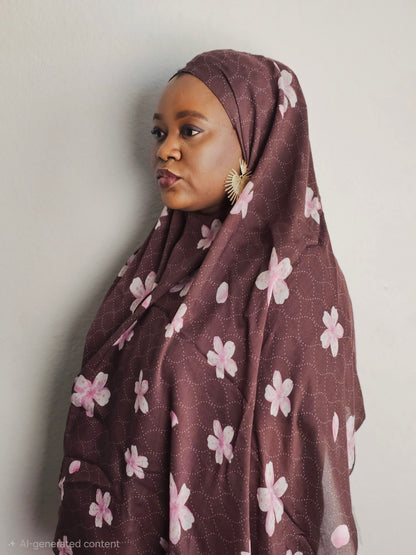 Blossom Mocha Hijab