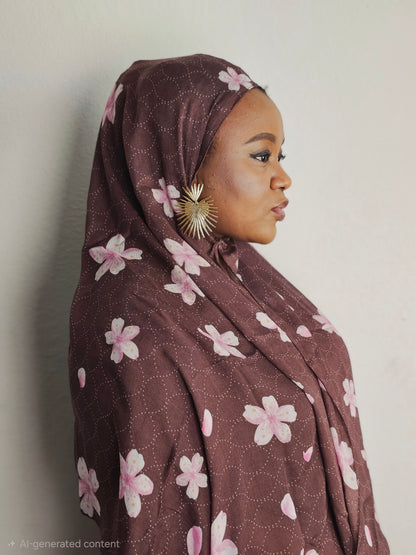 Blossom Mocha Hijab