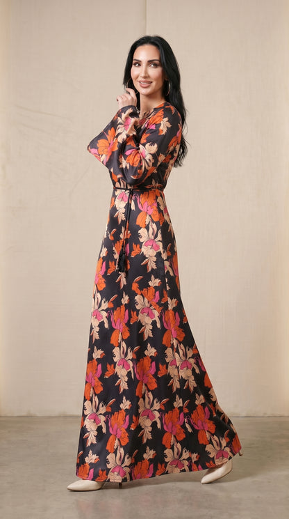 Karry's Midnight Blossom Maxi Dress