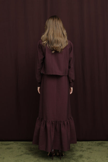 Ruffle Maxi Dress Set