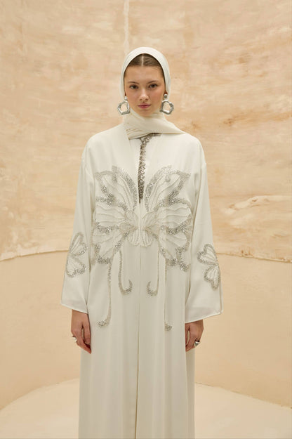 Midnight Bloom Embellished Abaya