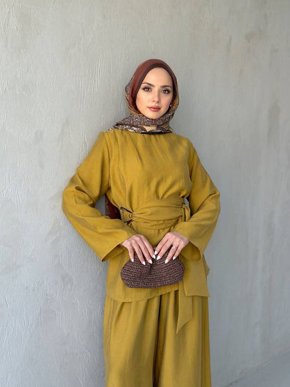 Golden Harmony Modest Two-Piece Set