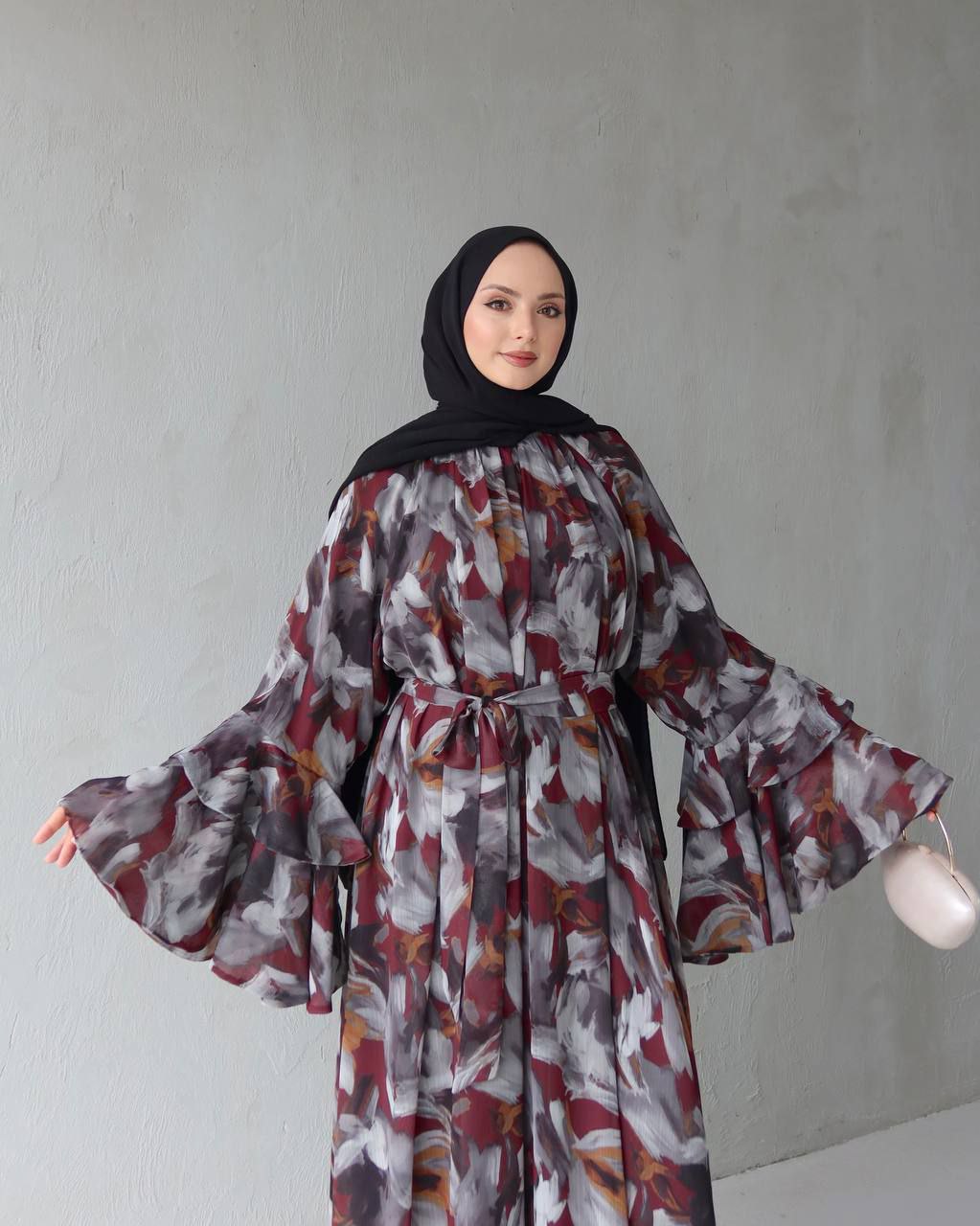 Autumn Whisper Modest Maxi Dress