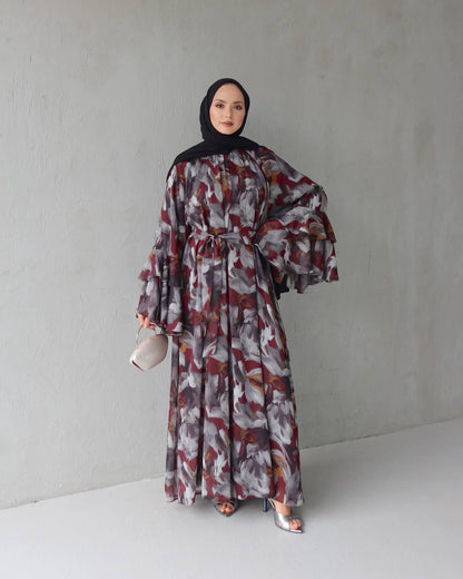 Autumn Whisper Modest Maxi Dress