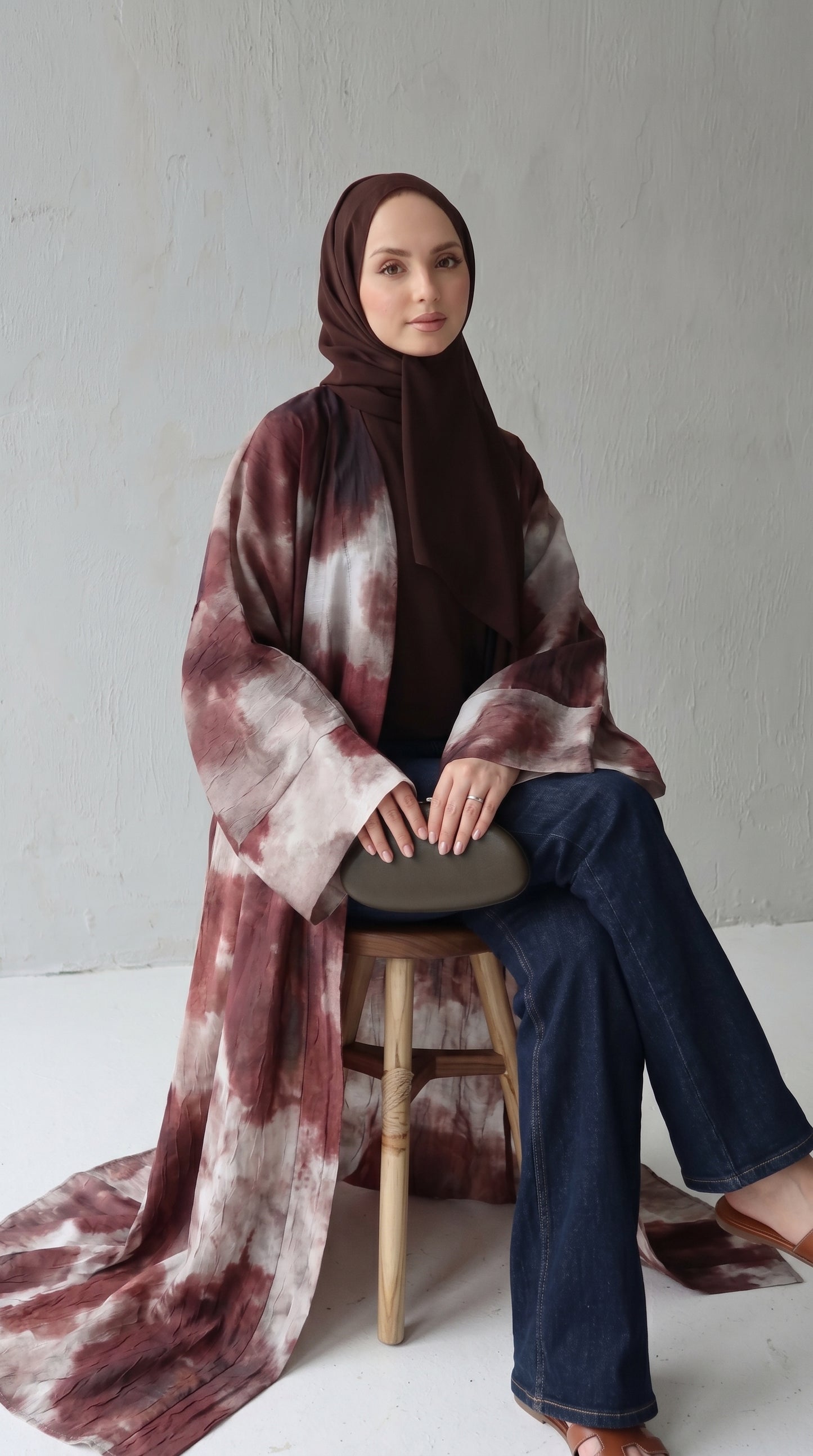 Azure Mist Kimono Abaya