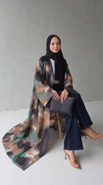 Azure Mist Kimono Abaya