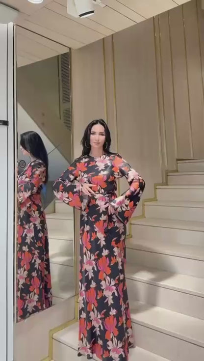 Karry's Midnight Blossom Maxi Dress