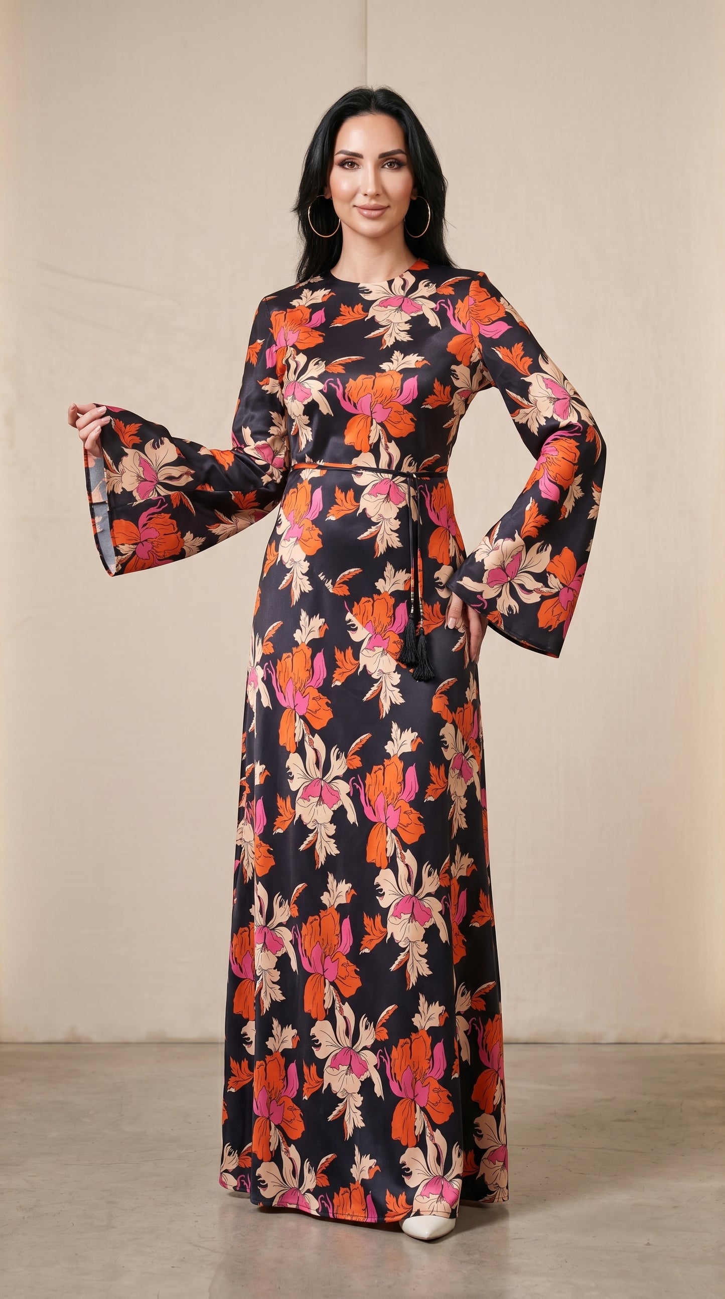 Karry's Midnight Blossom Maxi Dress