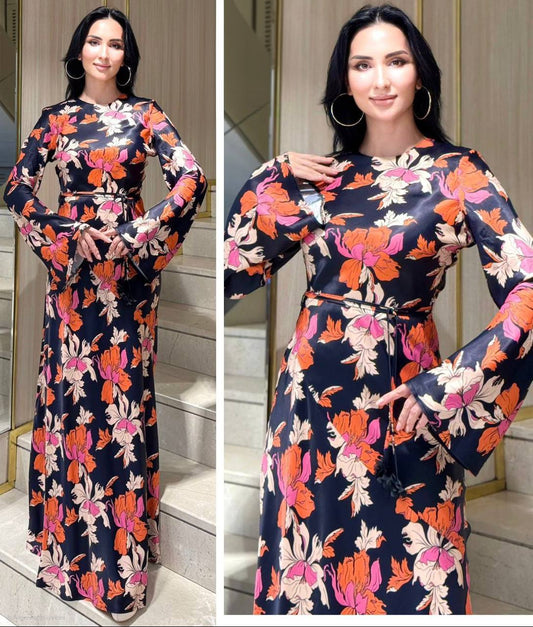 Karry's Midnight Blossom Maxi Dress